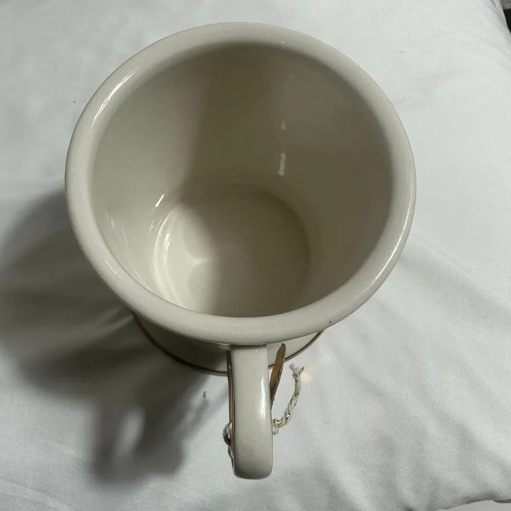 NWT Anthropologie Monogram K Coffee Mug